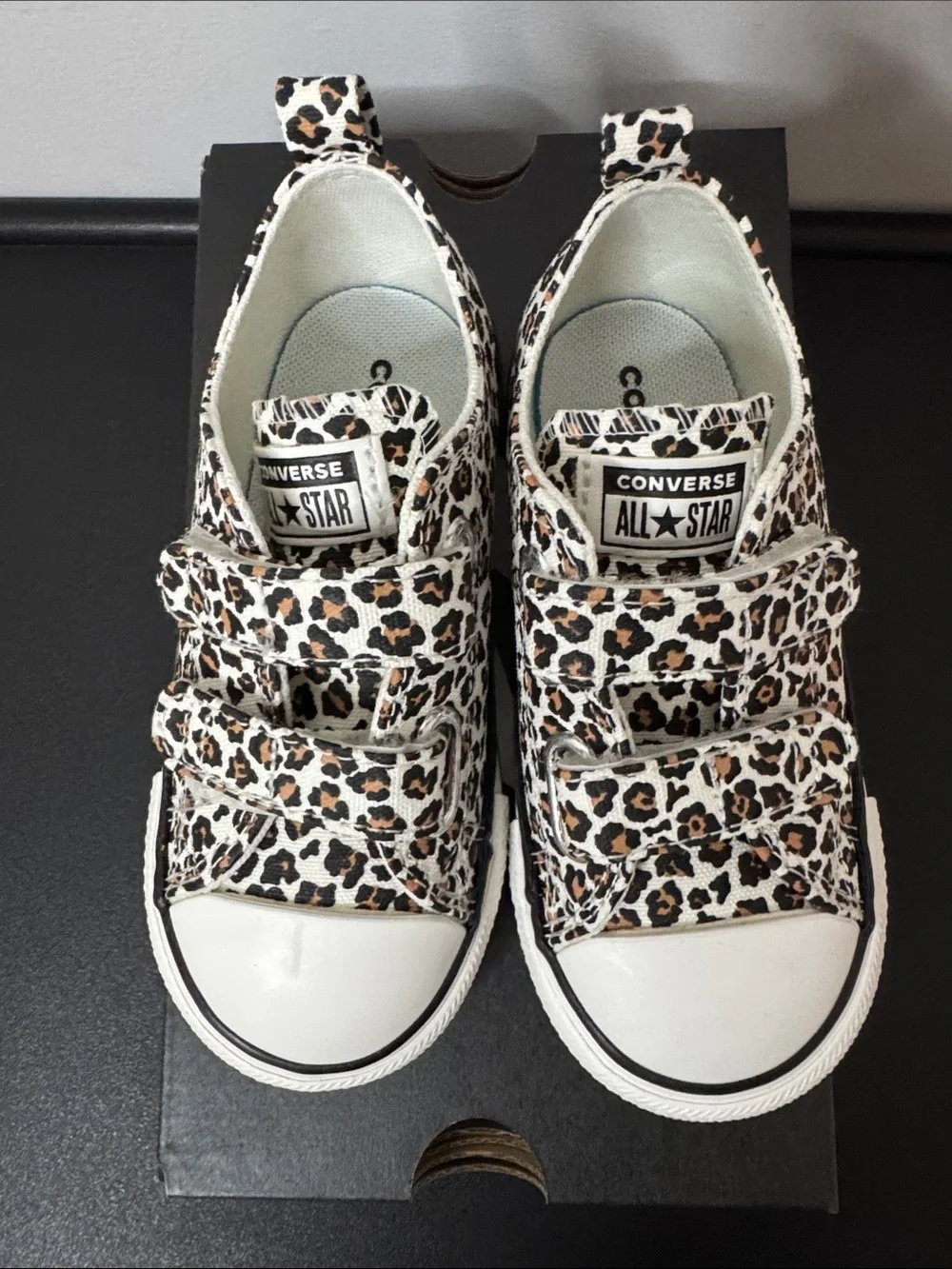 Converse Leopard Print Low Top Toddler Size 8 New NIB